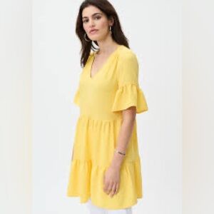 NCLOOK Yellow Ruffle Sleeve Dress